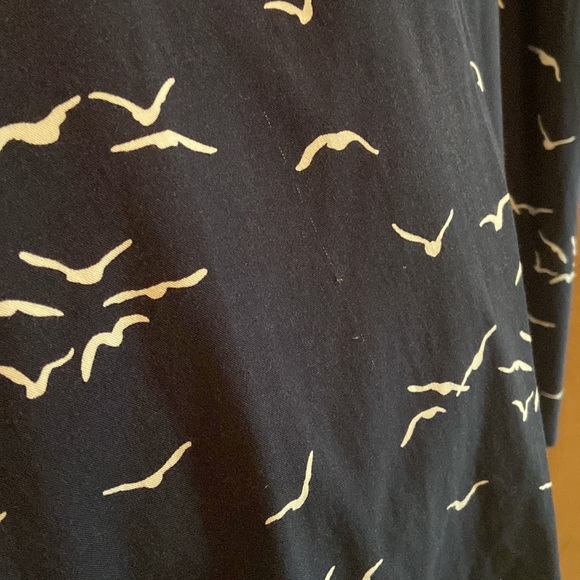 Market & Spruce Shada navy dress with birds - Picture 7 of 13